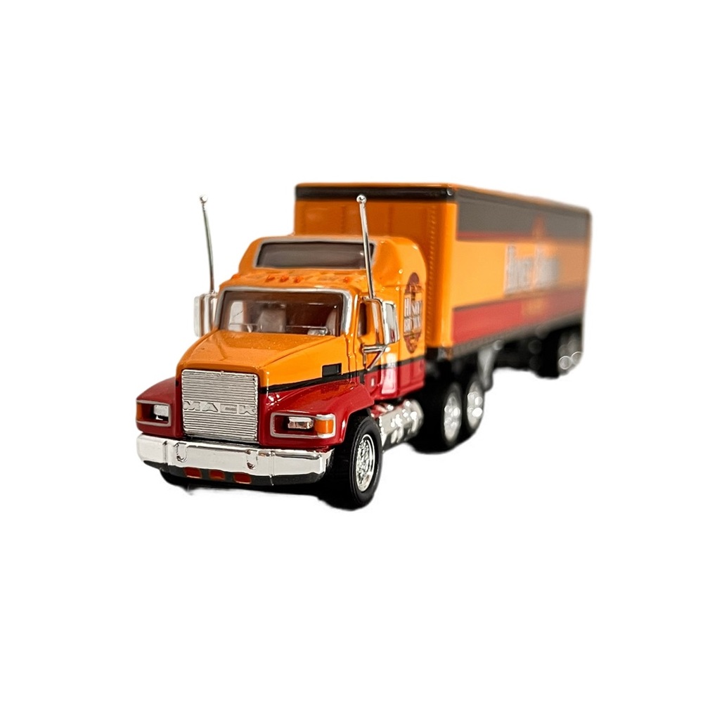 Honey Brown Lager MatchBox Die Cast Semi-Tractor & Trailer On A Platform